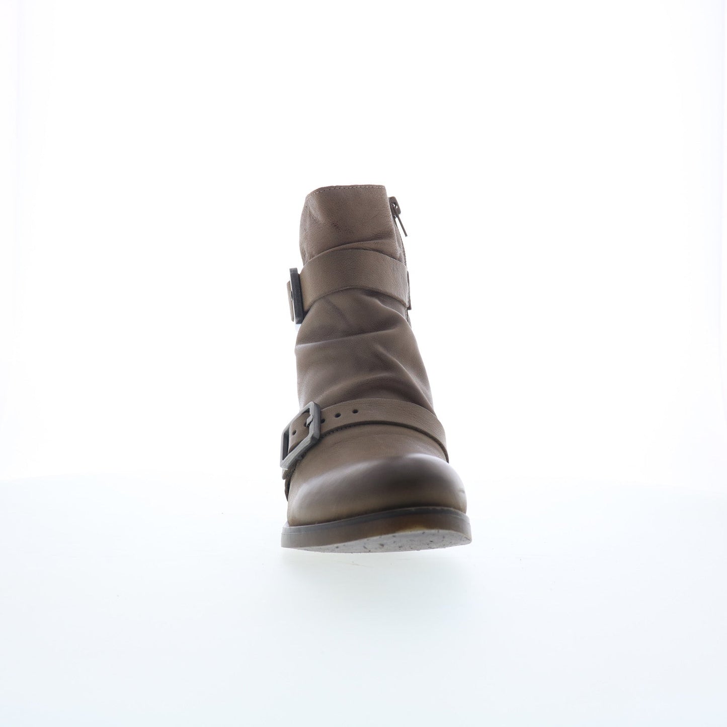 Miz Mooz Dawsen Womens Brown Leather Zipper Ankle & Booties Boots