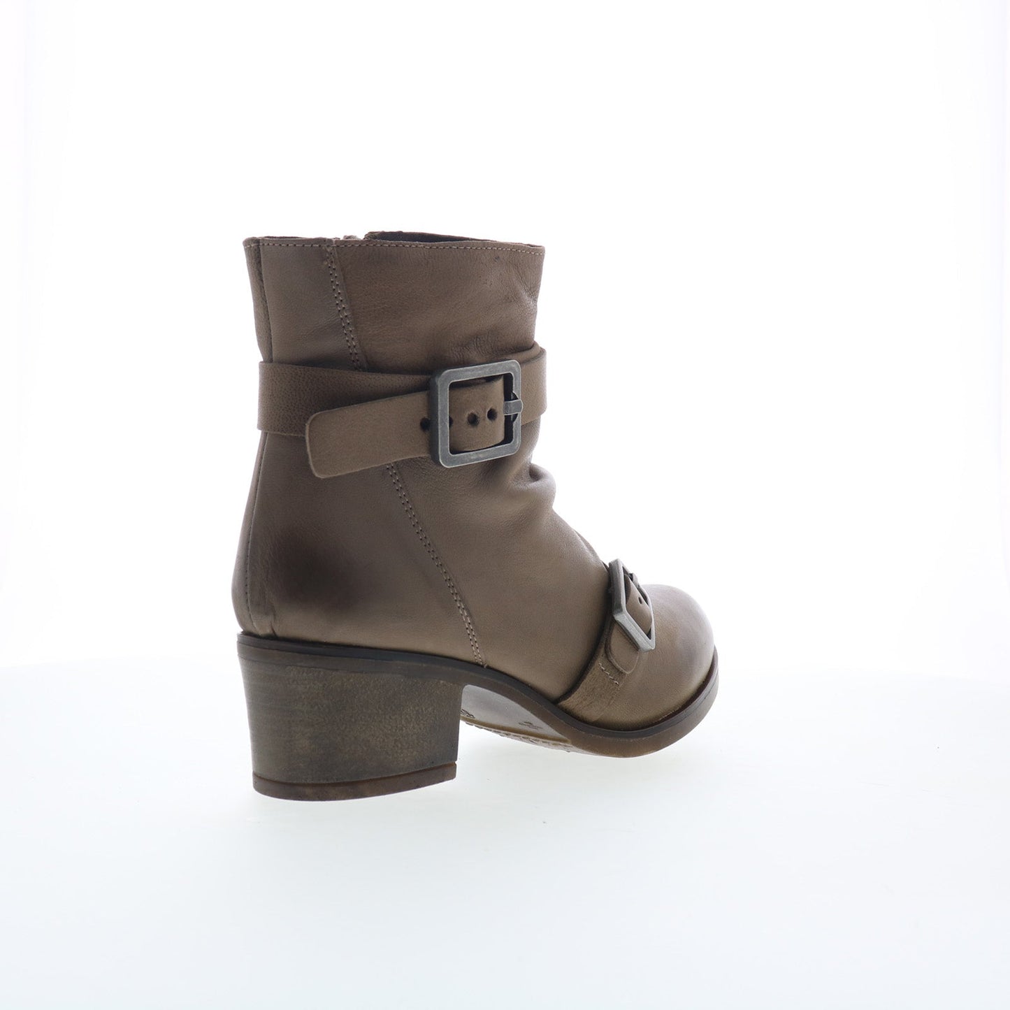 Miz Mooz Dawsen Womens Brown Leather Zipper Ankle & Booties Boots