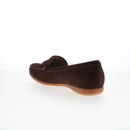 Trotters Dawson T2254-203 Womens Brown Suede Slip On Loafer Flats Shoes