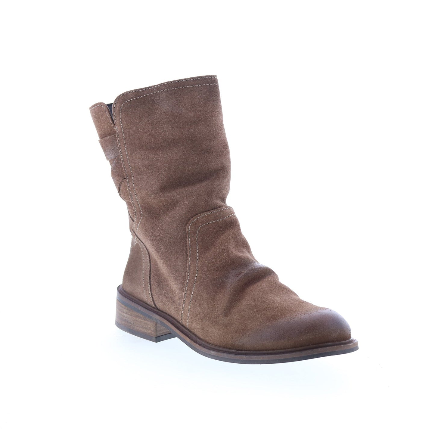Miz Mooz Demy Womens Brown Suede Zipper Casual Dress Boots