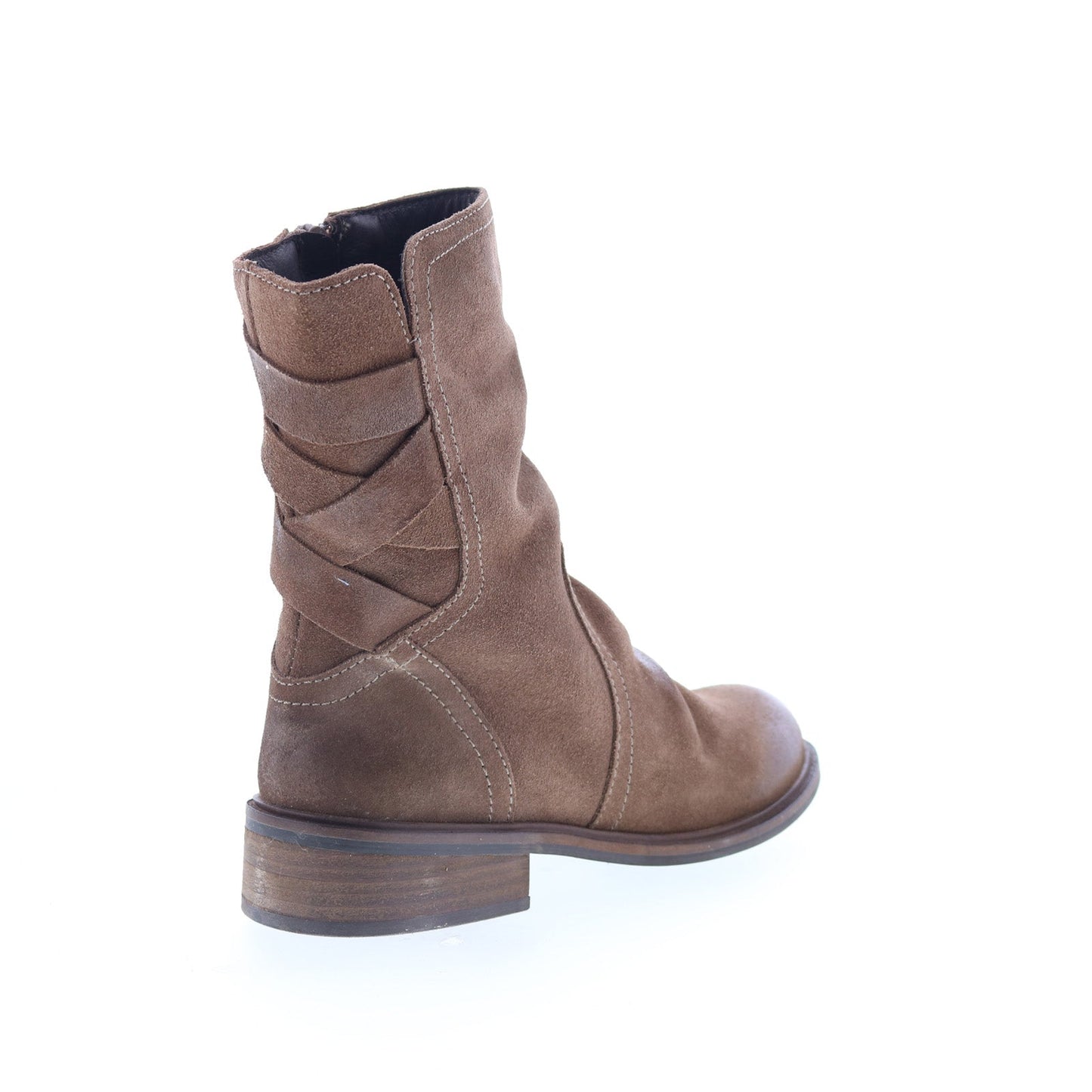 Miz Mooz Demy Womens Brown Suede Zipper Casual Dress Boots