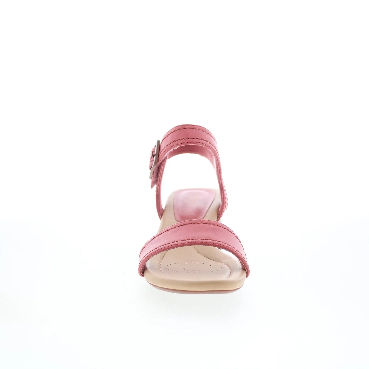 Clarks Desirae Coast 26177080 Womens Pink Wide Leather Strap Sandals Shoes