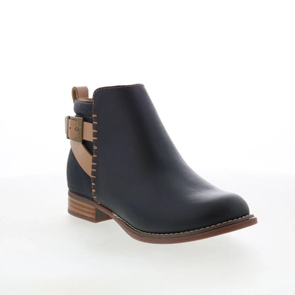 Spenco Dove Creek Boots SP1002BLK Womens Black Leather Ankle & Booties Boots