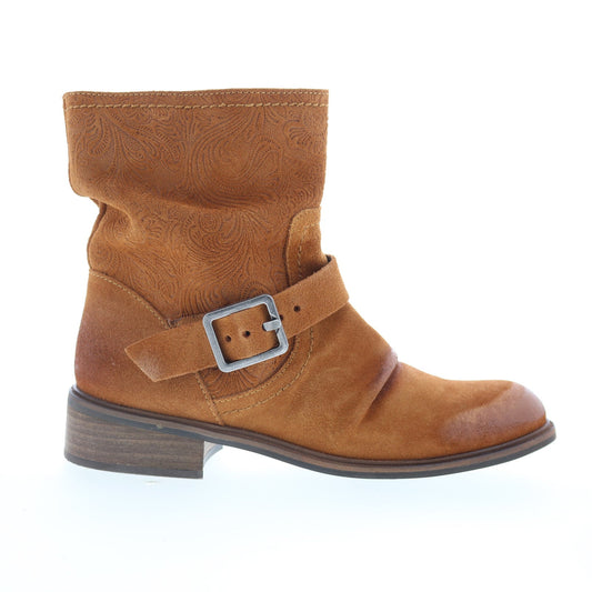 Miz Mooz Draper Womens Brown Suede Zipper Casual Dress Boots