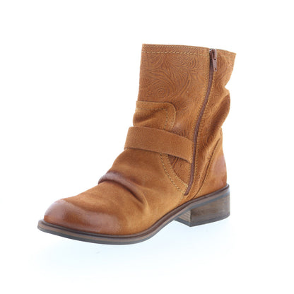 Miz Mooz Draper Womens Brown Suede Zipper Casual Dress Boots