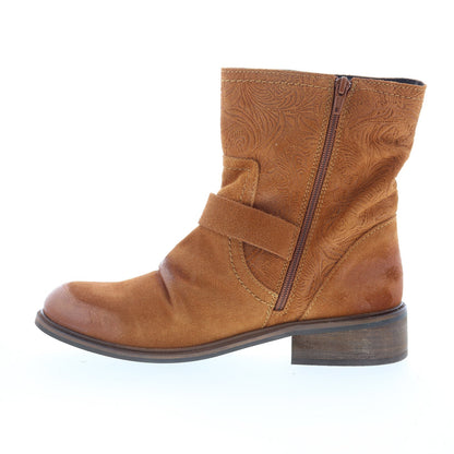 Miz Mooz Draper Womens Brown Suede Zipper Casual Dress Boots