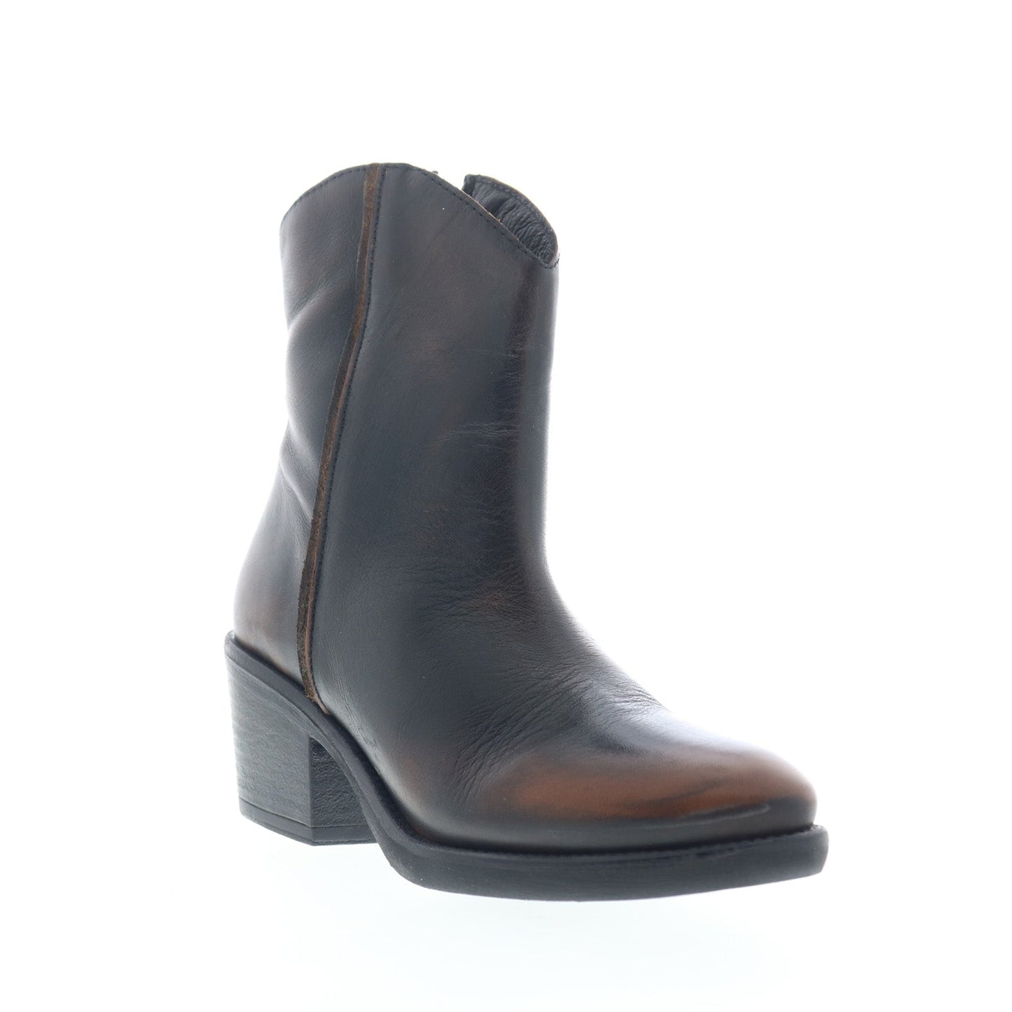 Miz Mooz Duarte Womens Black Leather Zipper Ankle & Booties Boots