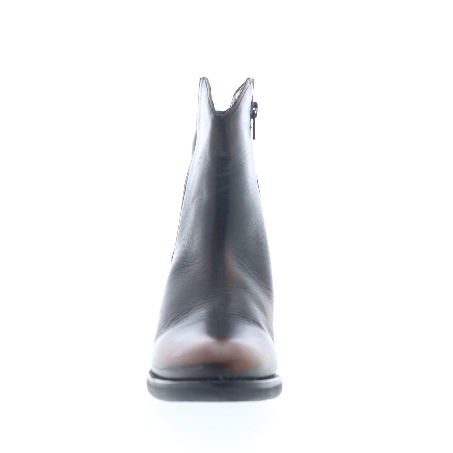 Miz Mooz Duarte Womens Black Leather Zipper Ankle & Booties Boots