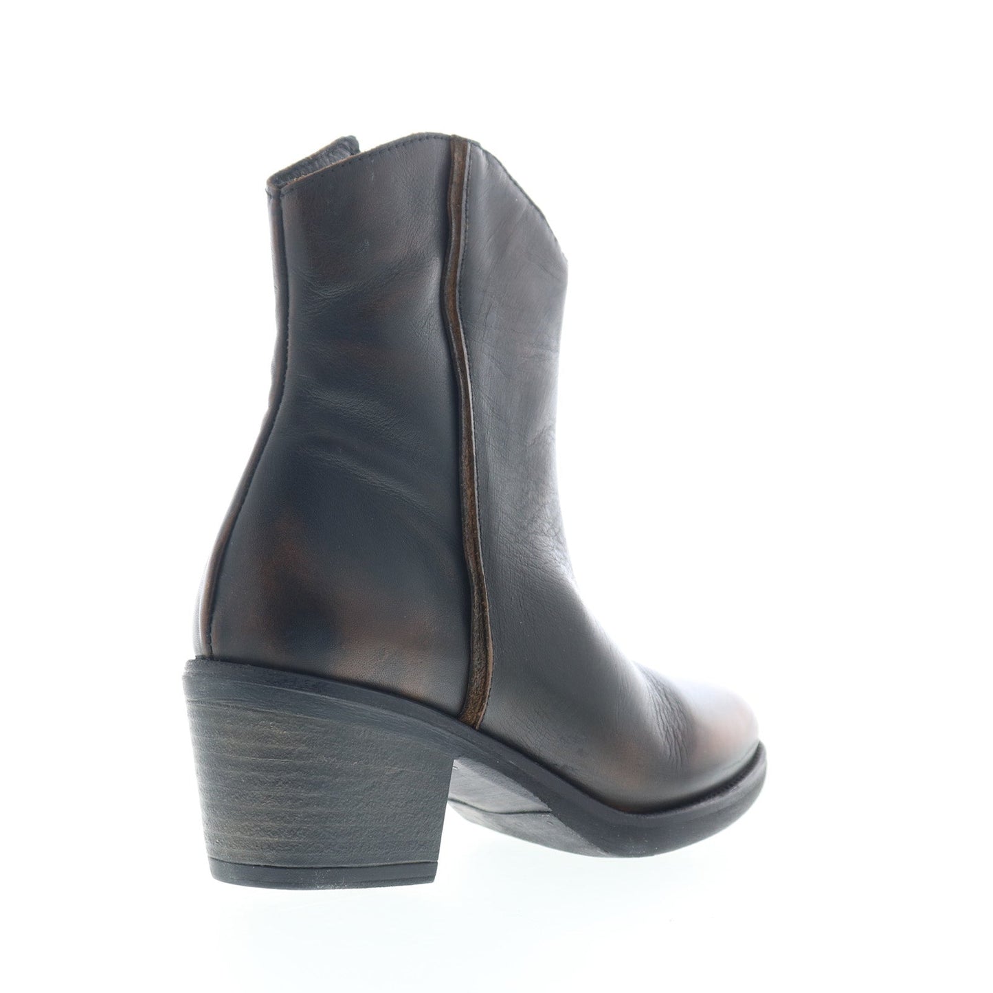 Miz Mooz Duarte Womens Black Leather Zipper Ankle & Booties Boots