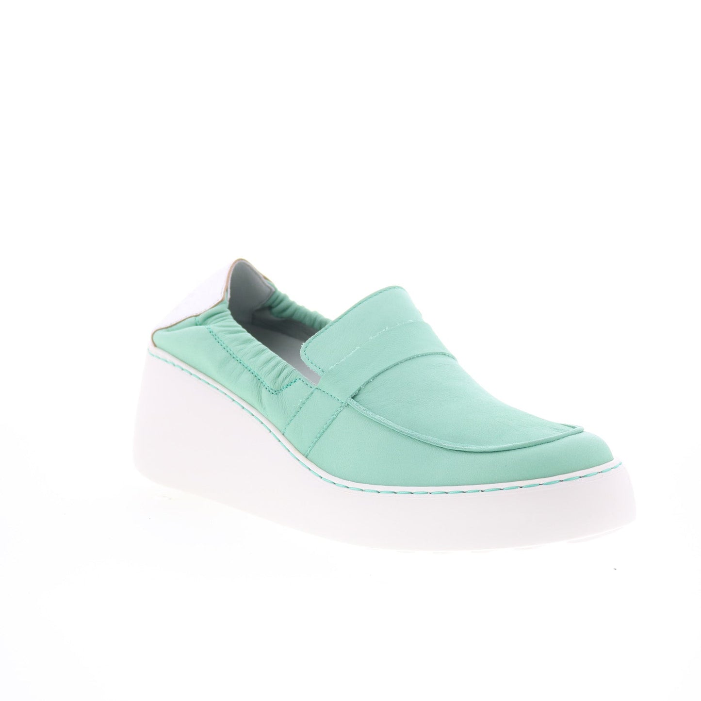 Fly London Duli DULI620FLY-002 Womens Green Loafers & Slip Ons Casual Shoes