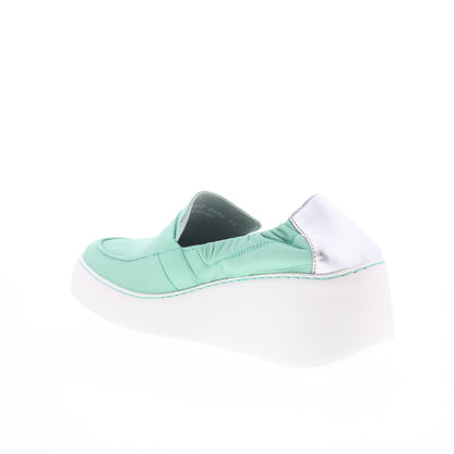 Fly London Duli DULI620FLY-002 Womens Green Loafers & Slip Ons Casual Shoes