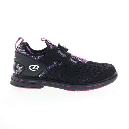 Dexter Pro Boa DW0000991 Womens Black Mesh Slip On Athletic Bowling Shoes