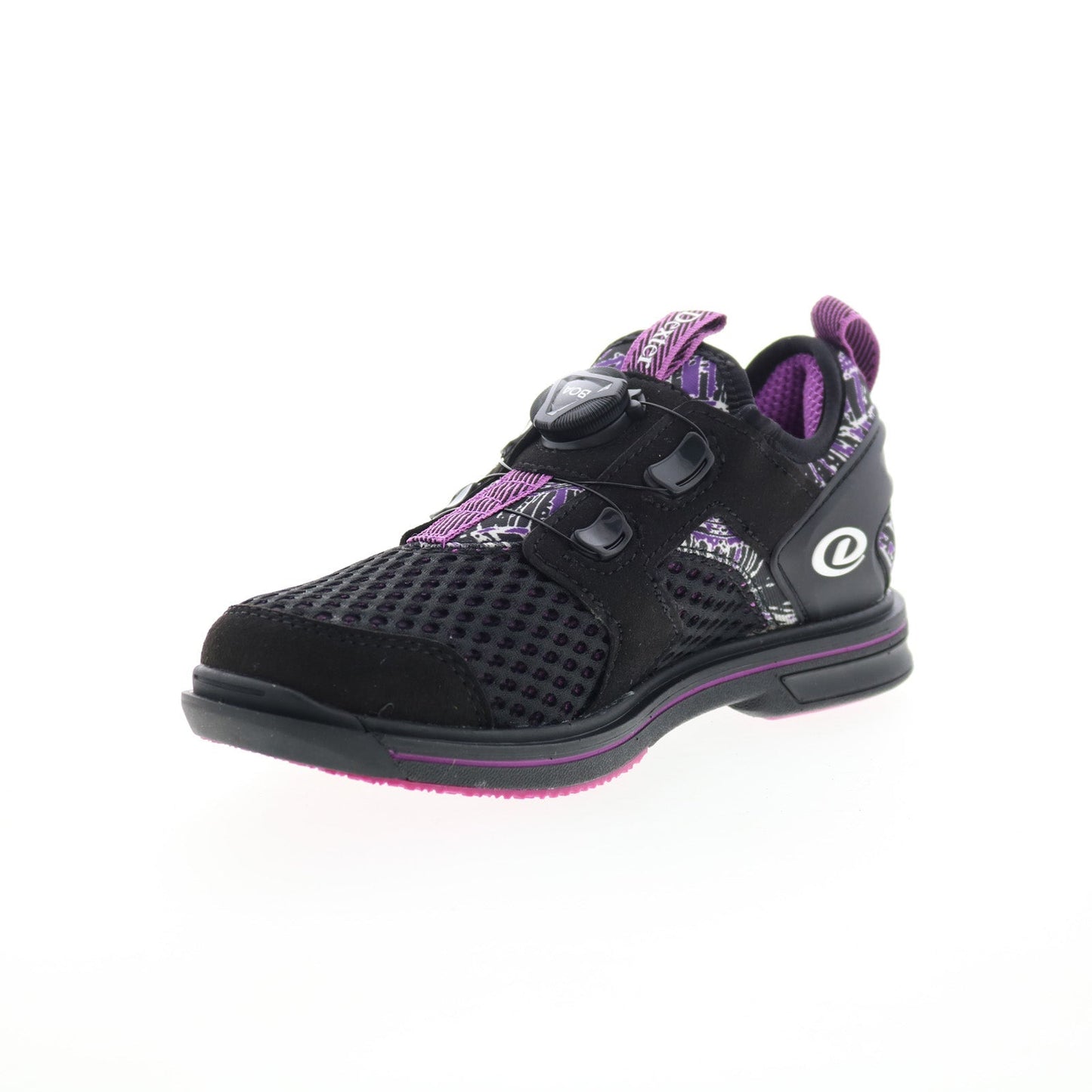 Dexter Pro Boa DW0000991 Womens Black Mesh Slip On Athletic Bowling Shoes