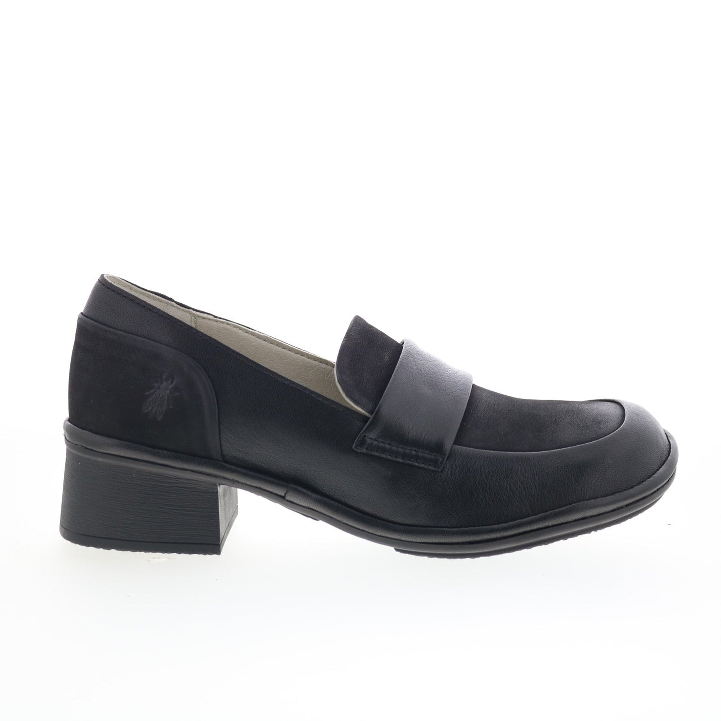 Fly London Elam ELAM574FLY-000 Womens Black Loafers & Slip Ons Casual Shoes