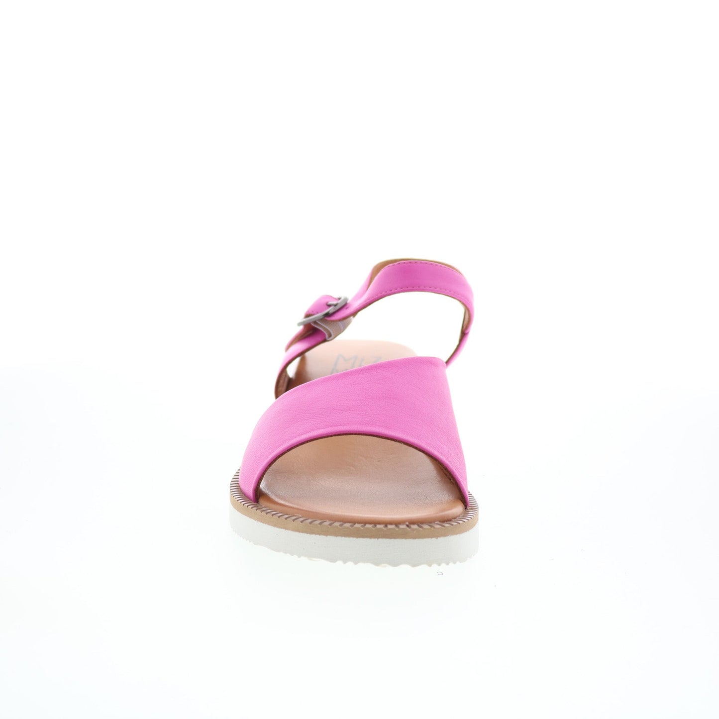 Miz Mooz Elias Womens Pink Leather Hook & Loop Strap Sandals Shoes