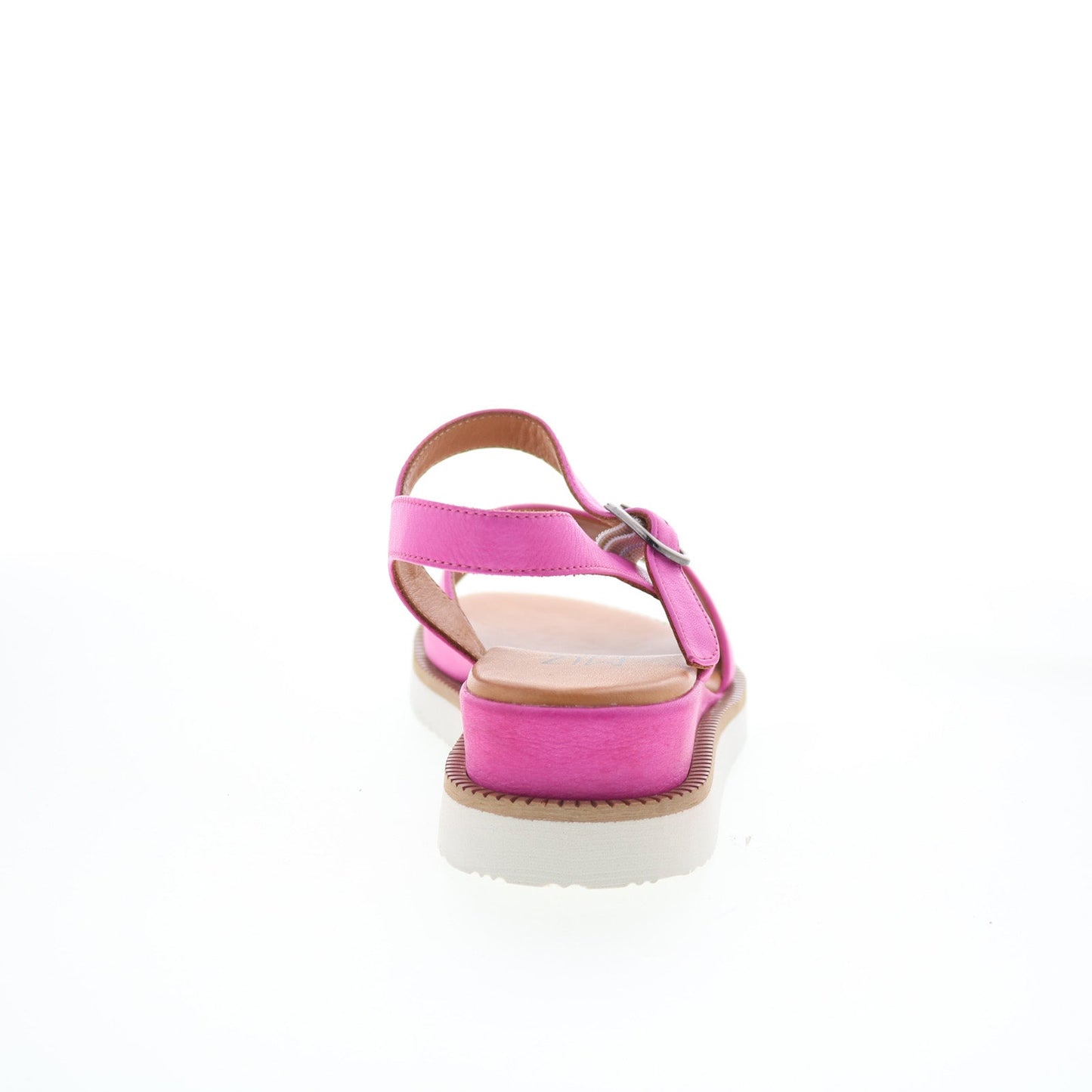 Miz Mooz Elias Womens Pink Leather Hook & Loop Strap Sandals Shoes