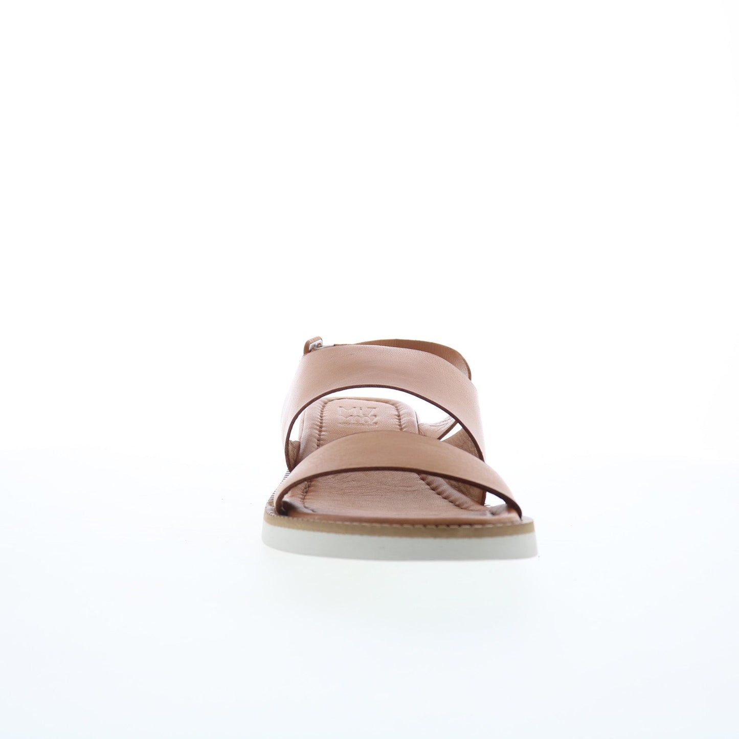 Miz Mooz Elliot Womens Brown Leather Hook & Loop Strap Sandals Shoes