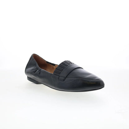 Trotters Emotion T2056-001 Womens Black Leather Slip On Loafer Flats Shoes