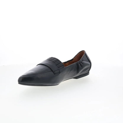 Trotters Emotion T2056-001 Womens Black Leather Slip On Loafer Flats Shoes