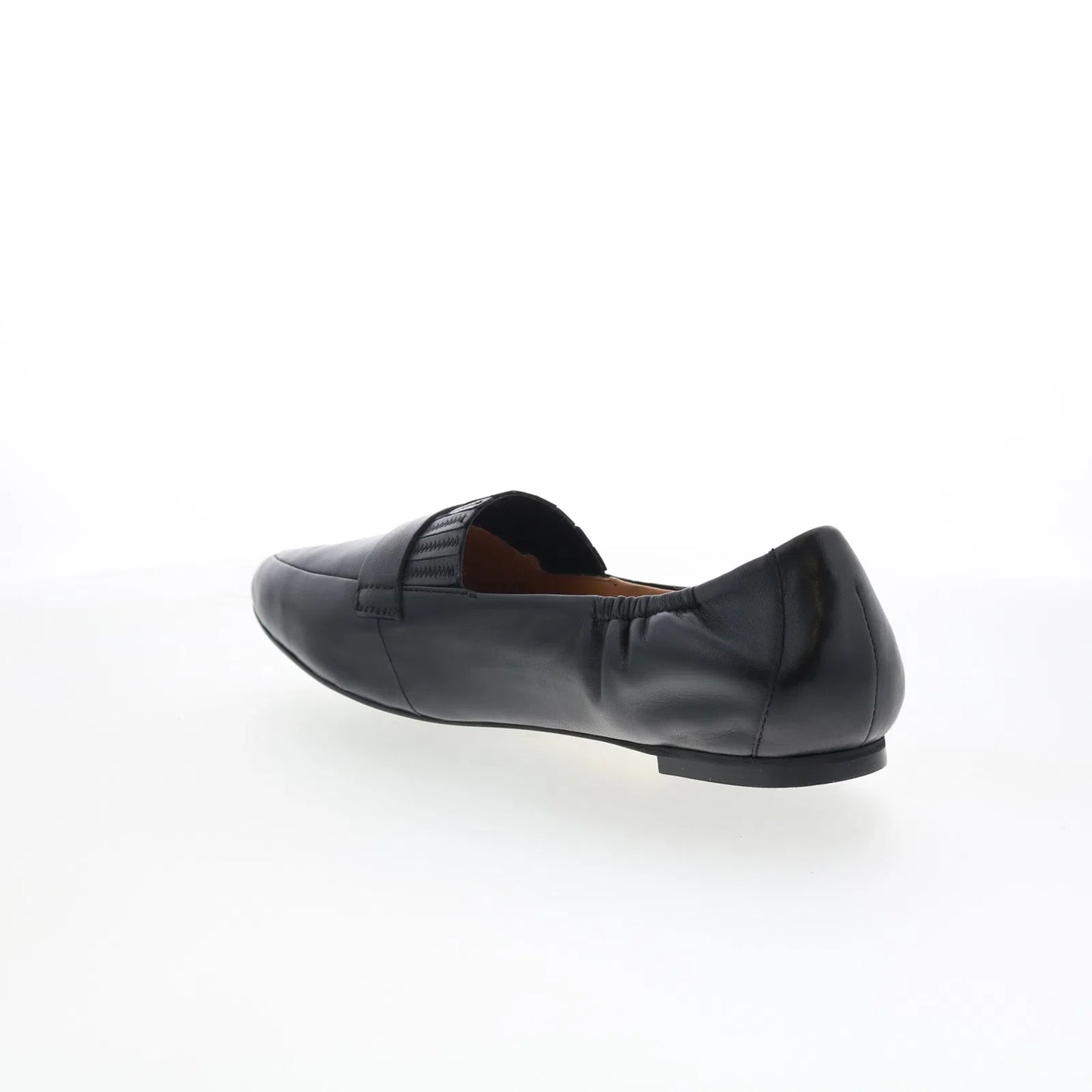 Trotters Emotion T2056-001 Womens Black Leather Slip On Loafer Flats Shoes
