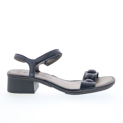 Fly London Exie EXIE487FLY-003 Womens Black Heeled Sandals Shoes