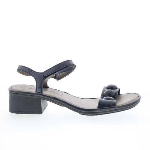Fly London Exie EXIE487FLY-003 Womens Black Heeled Sandals Shoes