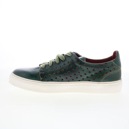 Bed Stu Lyne F319010 Womens Green Leather Lace Up Lifestyle Sneakers Shoes
