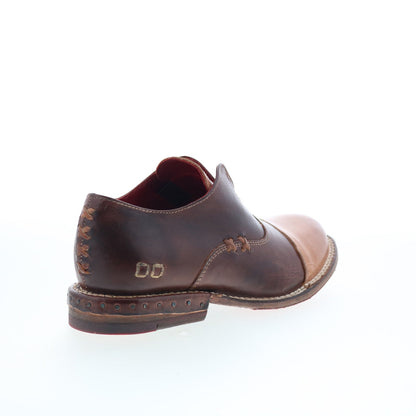 Bed Stu Rose F321135 Womens Brown Leather Slip On Oxford Flats Shoes