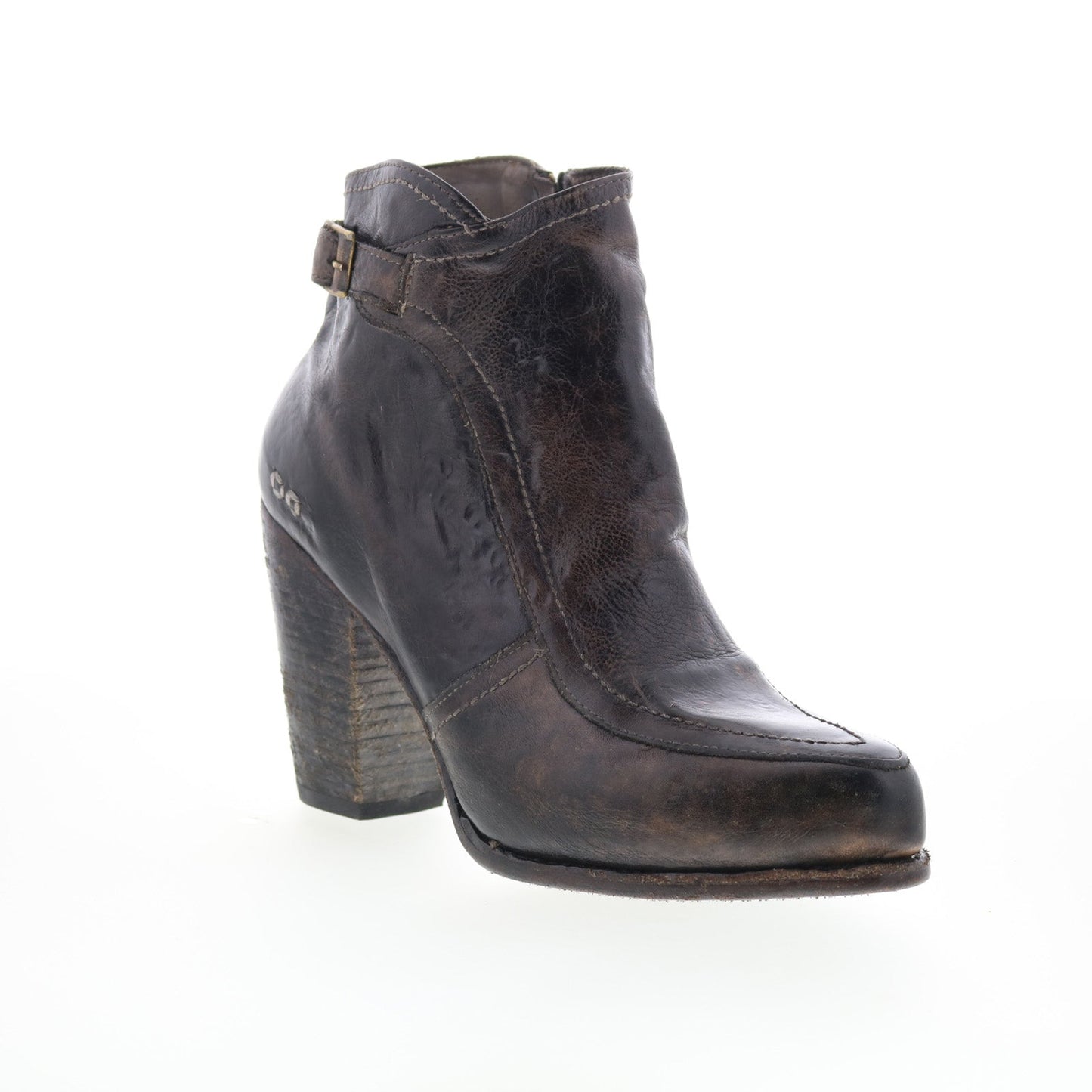 Bed Stu Isla F323000 Womens Brown Leather Zipper Ankle & Booties Boots