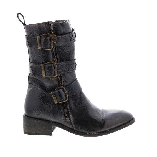 Bed Stu Blanchett F328003 Womens Black Leather Casual Dress Boots