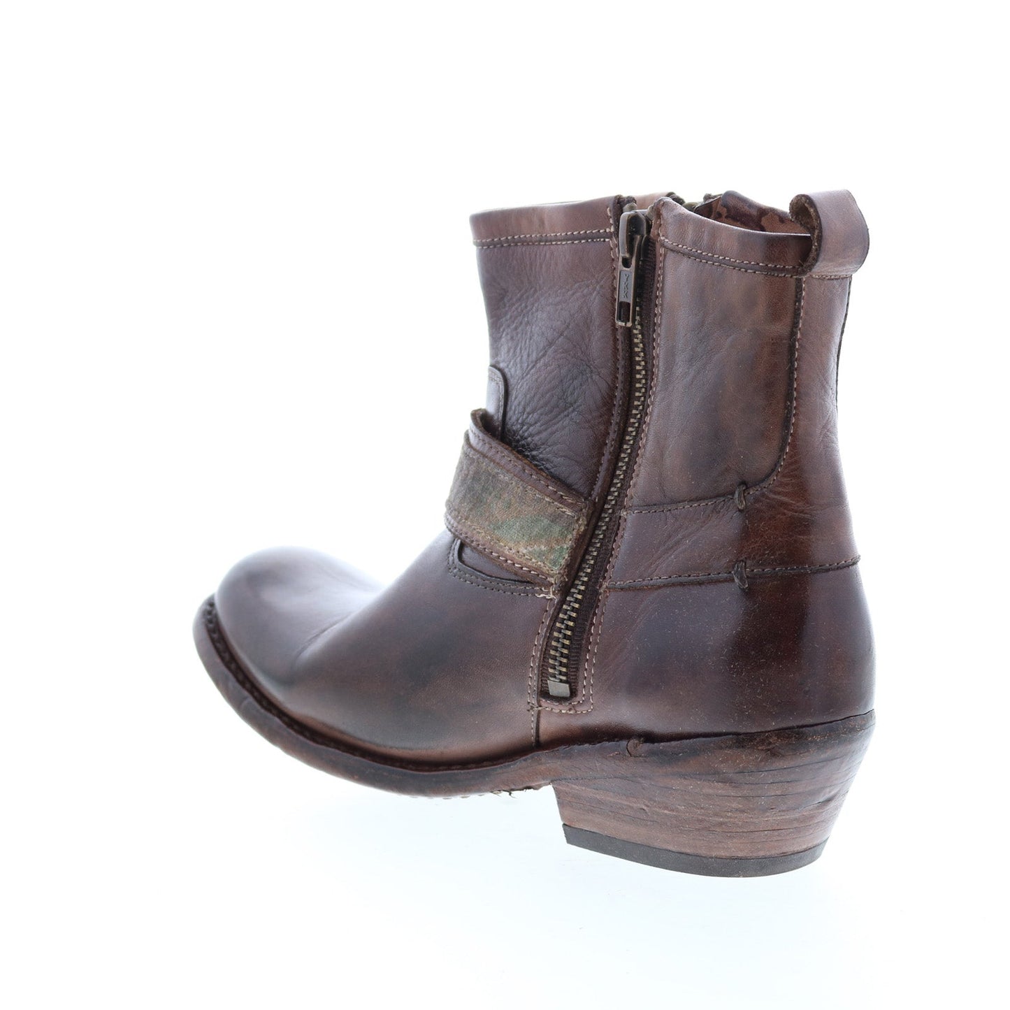 Bed Stu Triple F331508 Womens Brown Leather Zipper Casual Dress Boots