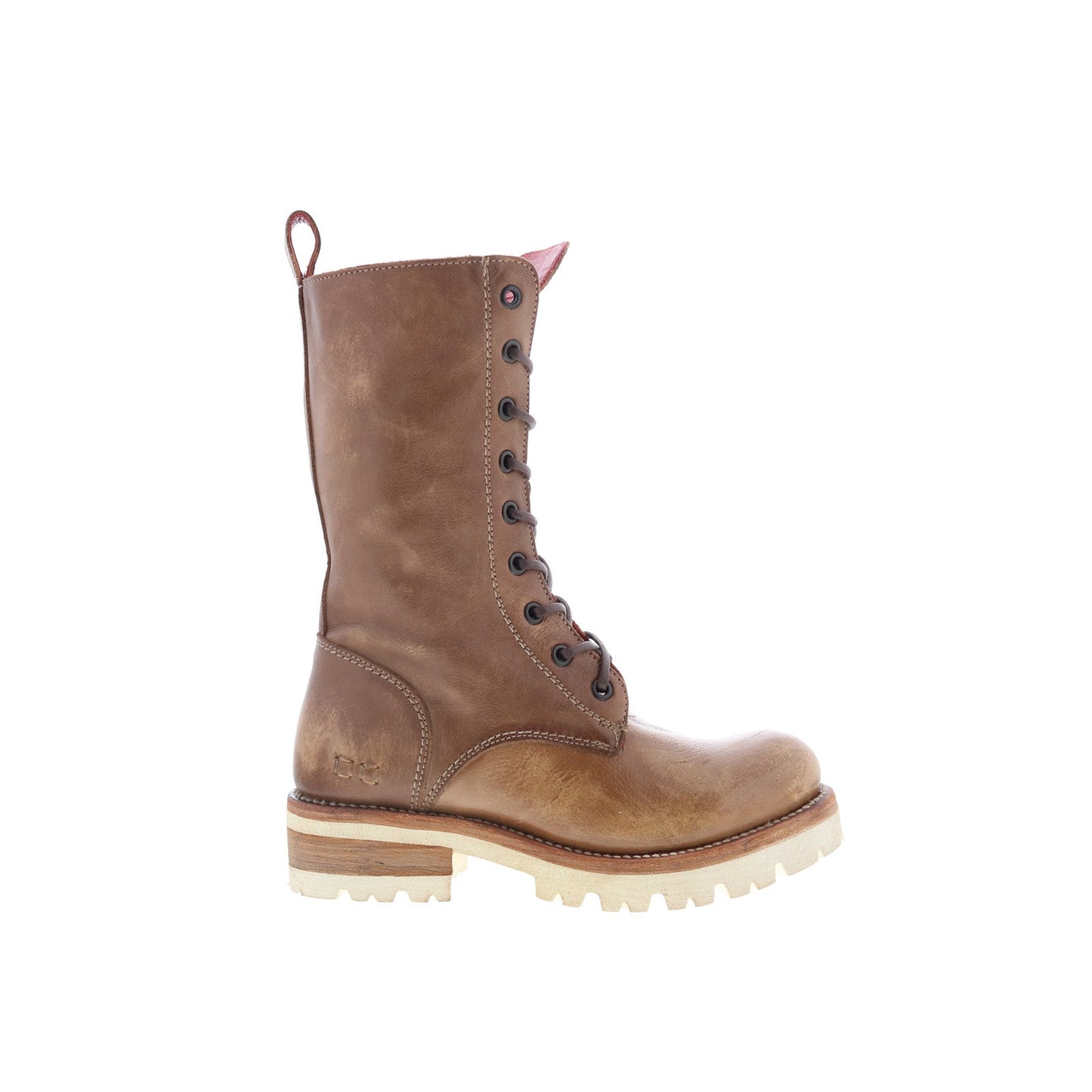 Bed Stu Posh F393021 Womens Brown Leather Lace Up Casual Dress Boots