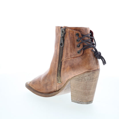 Bed Stu Angelique F399023 Womens Brown Leather Lace Up Ankle & Booties Boots