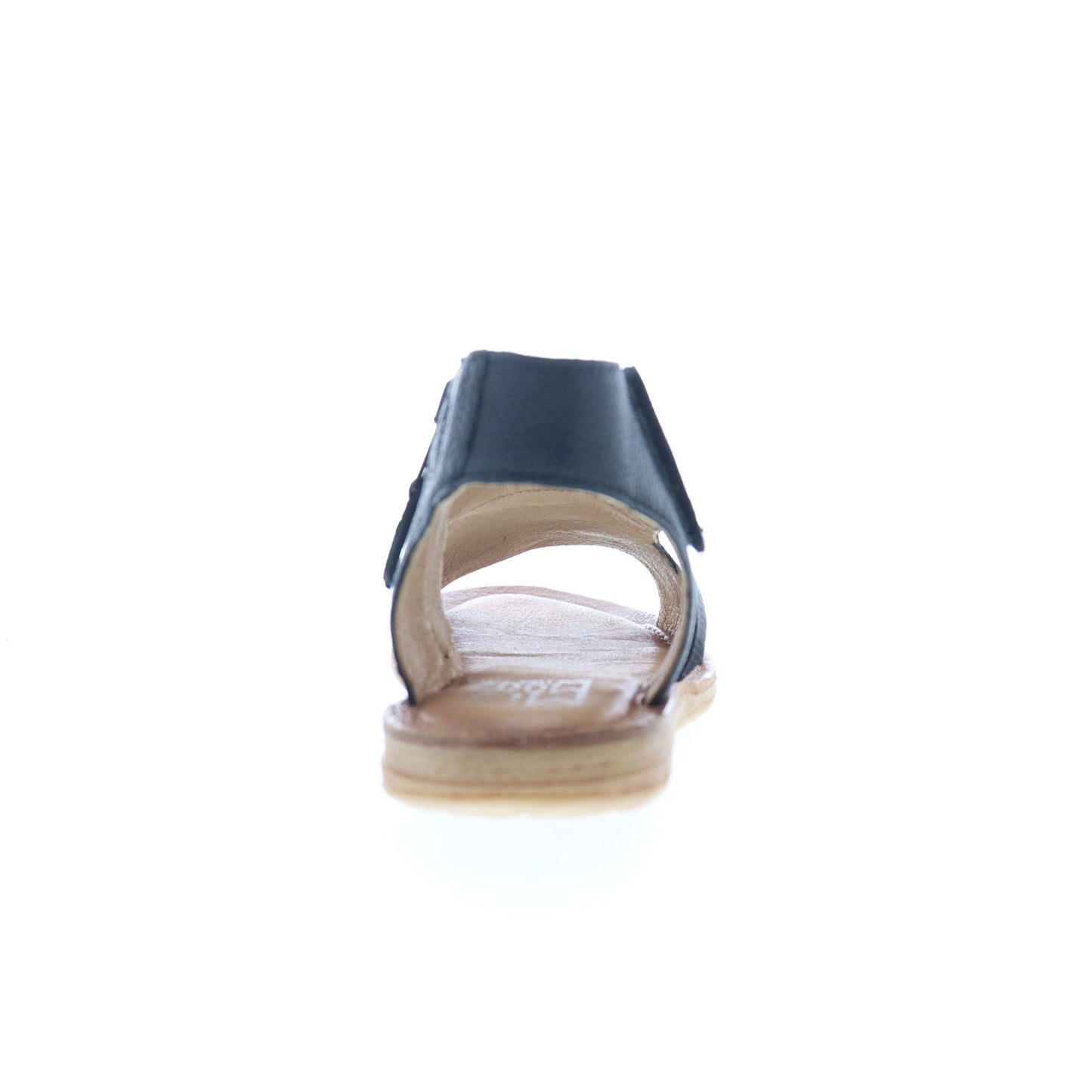 Miz Mooz Finnley Womens Black Leather Zipper Strap Sandals Shoes