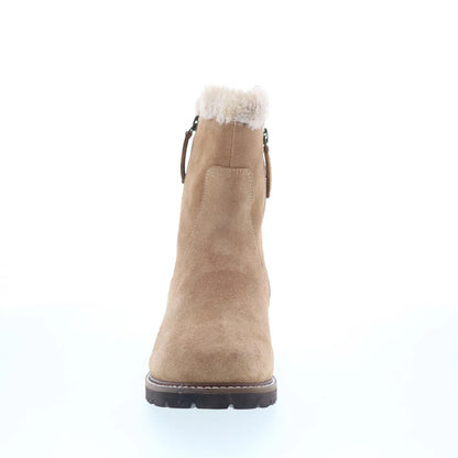 Trotters Forever T2362-160 Womens Beige Suede Zipper Casual Dress Boots