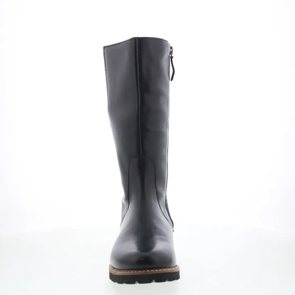 Trotters Franki T2364-001 Womens Black Leather Zipper Casual Dress Boots