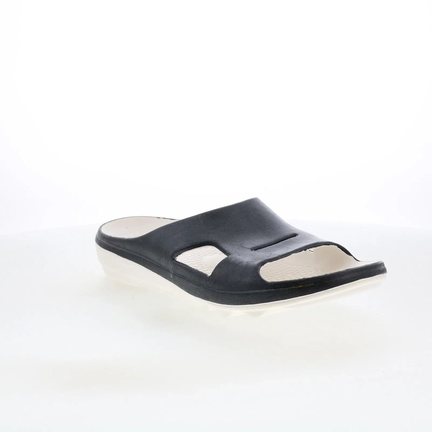 Spenco Fusion 2 Slide Pearl SP1080BLK Womens Black Slides Sandals Shoes
