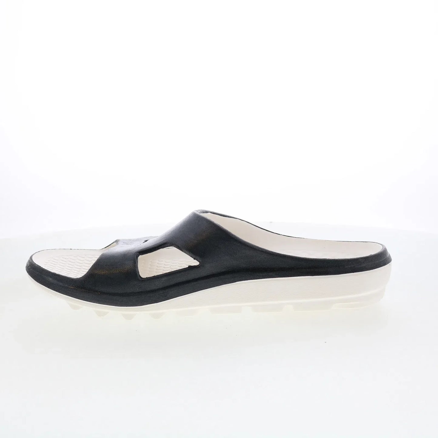 Spenco Fusion 2 Slide Pearl SP1080BLK Womens Black Slides Sandals Shoes