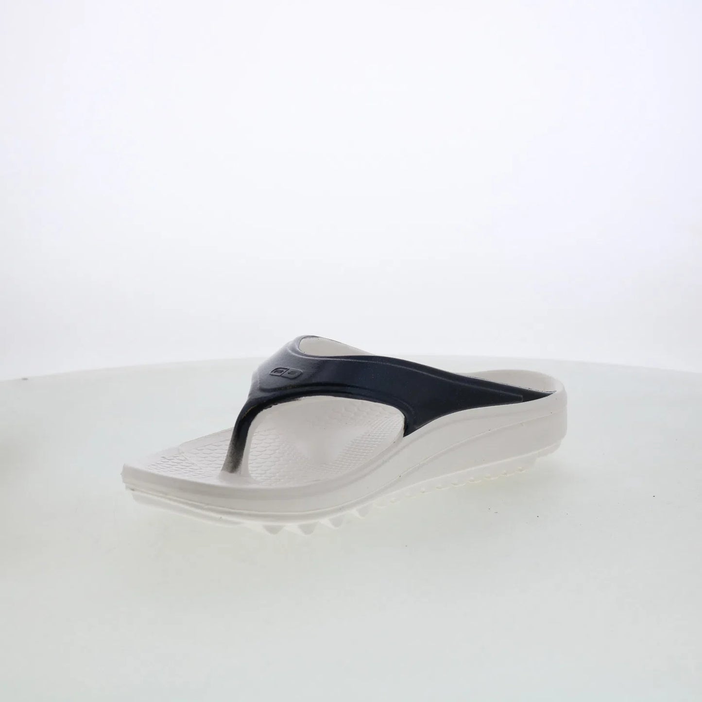 Spenco Fusion 2 Thong Pearl SP1087BLK Womens Black Flip-Flops Sandals Shoes
