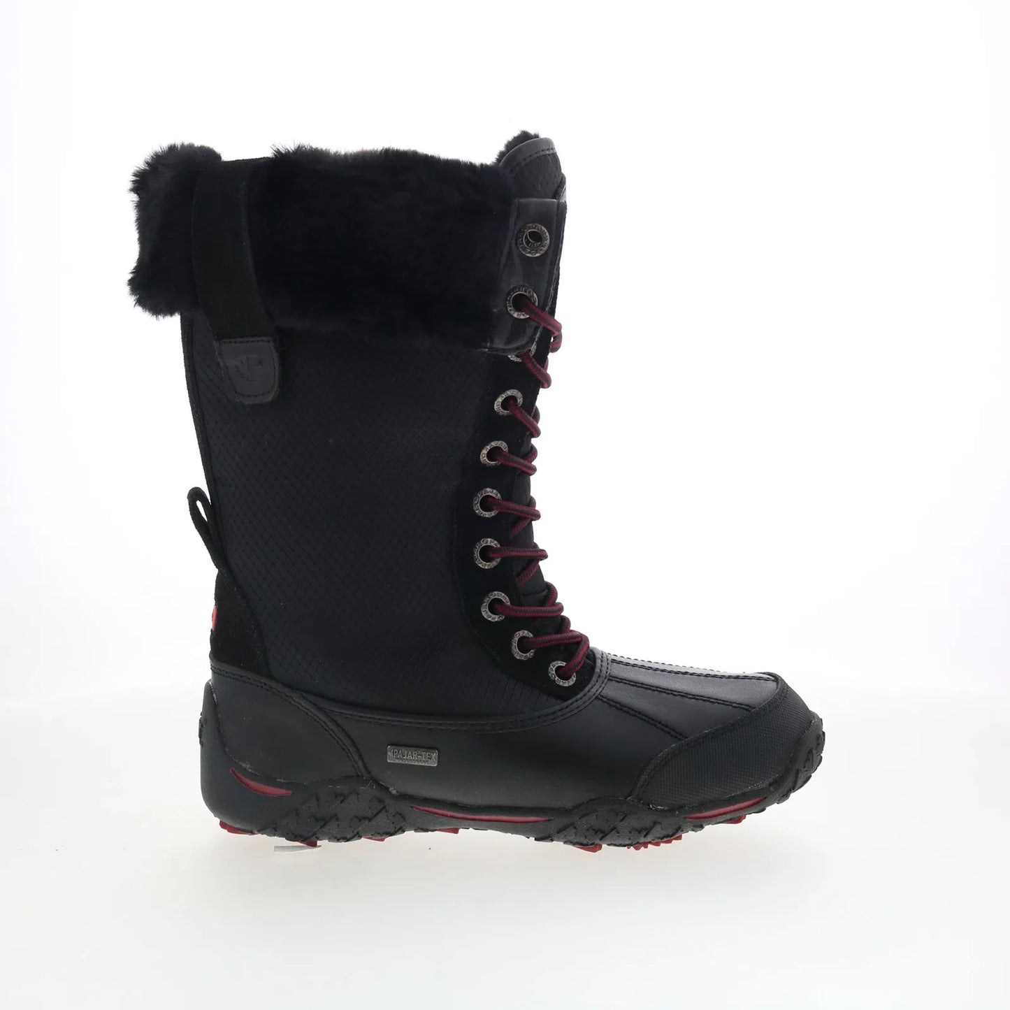 Pajar Genevieve 53162 Womens Black Leather Lace Up Casual Dress Boots