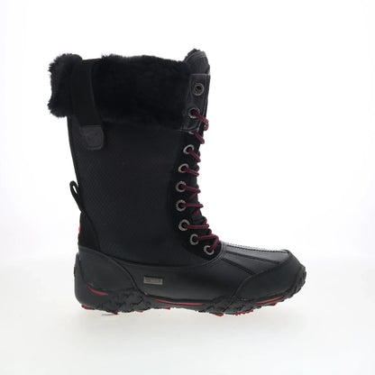 Pajar Genevieve 53162 Womens Black Leather Lace Up Casual Dress Boots