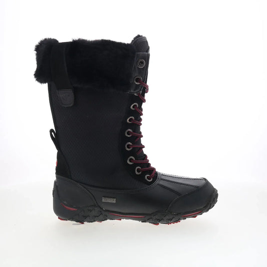Pajar Genevieve 53162 Womens Black Leather Lace Up Casual Dress Boots