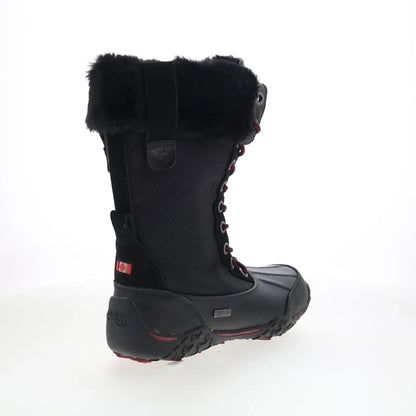 Pajar Genevieve 53162 Womens Black Leather Lace Up Casual Dress Boots