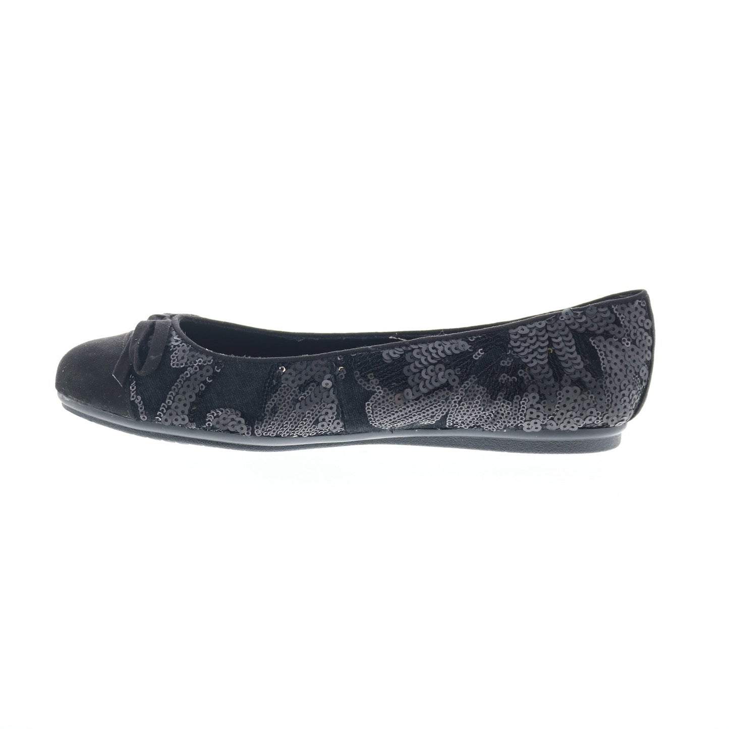Easy Spirit Gail 2 Martha Stewart Womens Black Canvas Ballet Flats Shoes