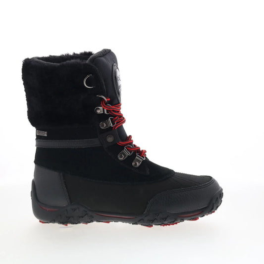 Pajar Gwen 78865 Womens Black Canvas Lace Up Casual Dress Boots