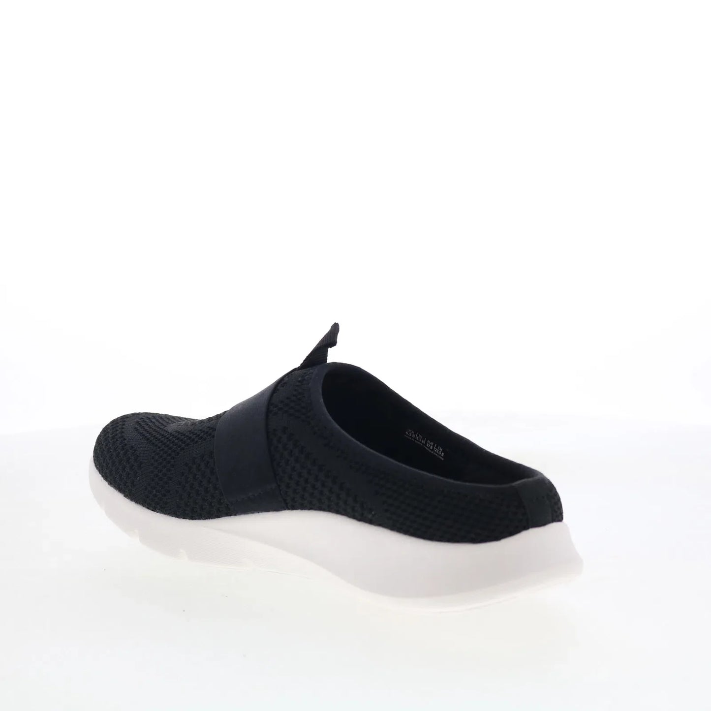 Spenco Halsey SP1129BLK Womens Black Mesh Slip On Mules Slippers Shoes