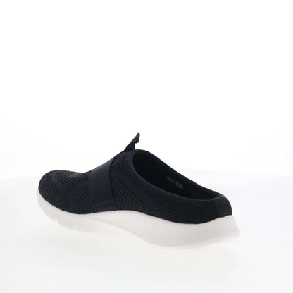 Spenco Halsey SP1129BLK Womens Black Mesh Slip On Mules Slippers Shoes