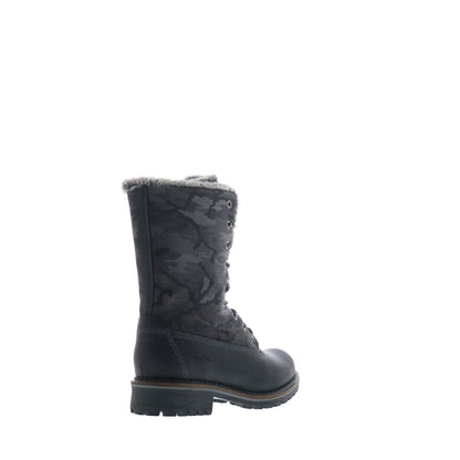Bos. & Co. Hanz Womens Black Suede Lace Up Casual Dress Boots