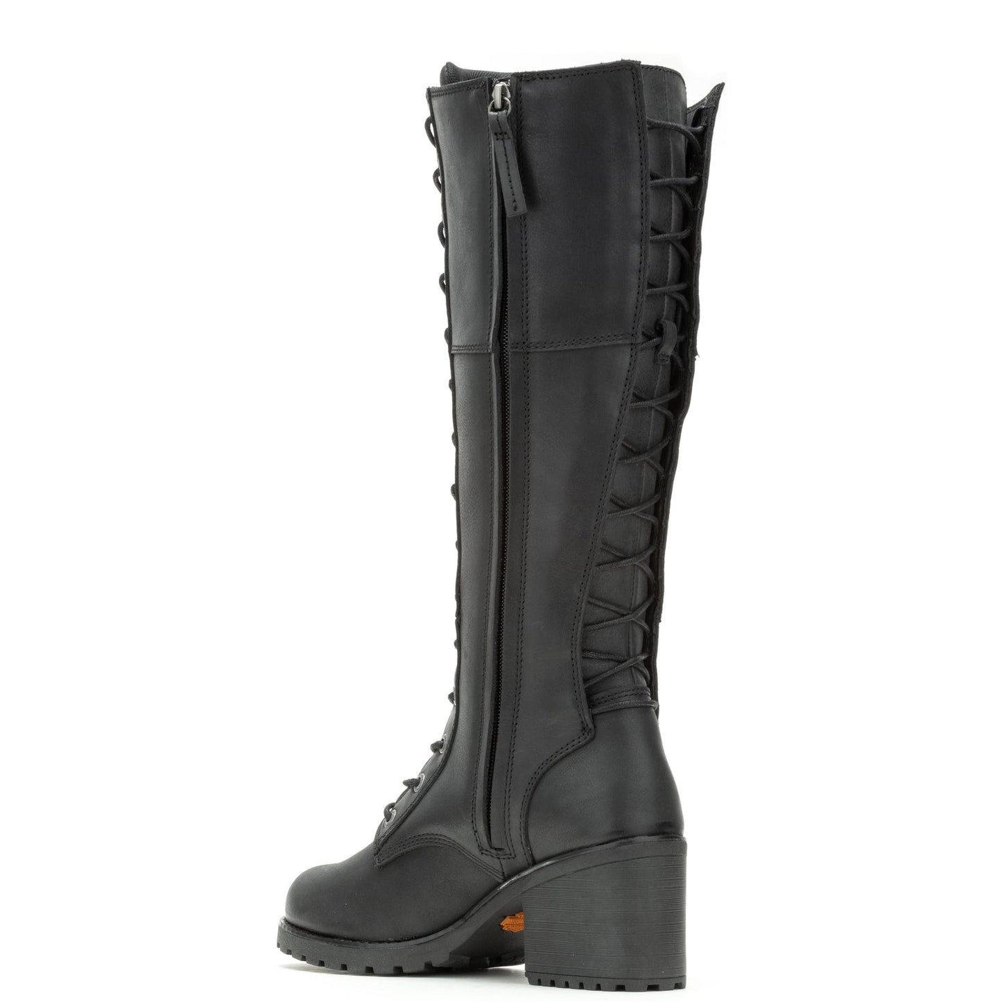 Harley-Davidson Aldona 14" Lace D87270 Womens Black Leather Motorcycle Boots