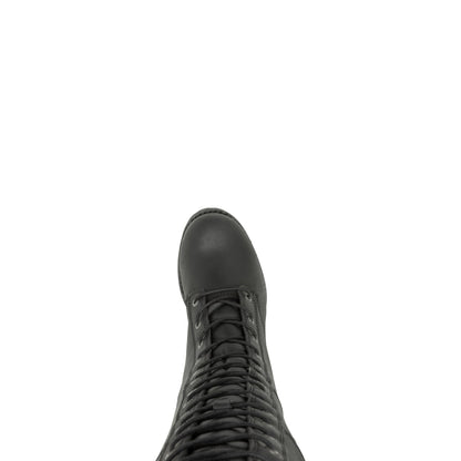 Harley-Davidson Aldona 14" Lace D87270 Womens Black Leather Motorcycle Boots